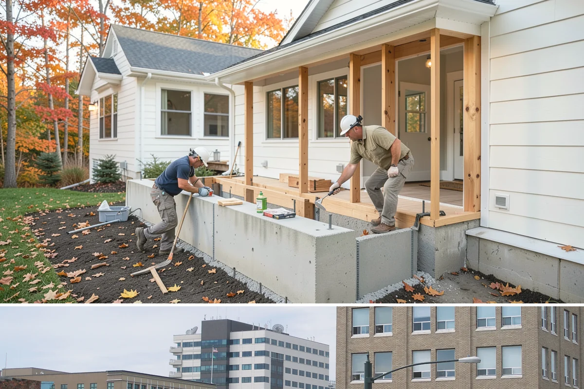 Foundation Leveling in Everett, Snohomish County, WA - Leveling is best performed when soils are more stable, often in drier months, so the corrected elevations hold.