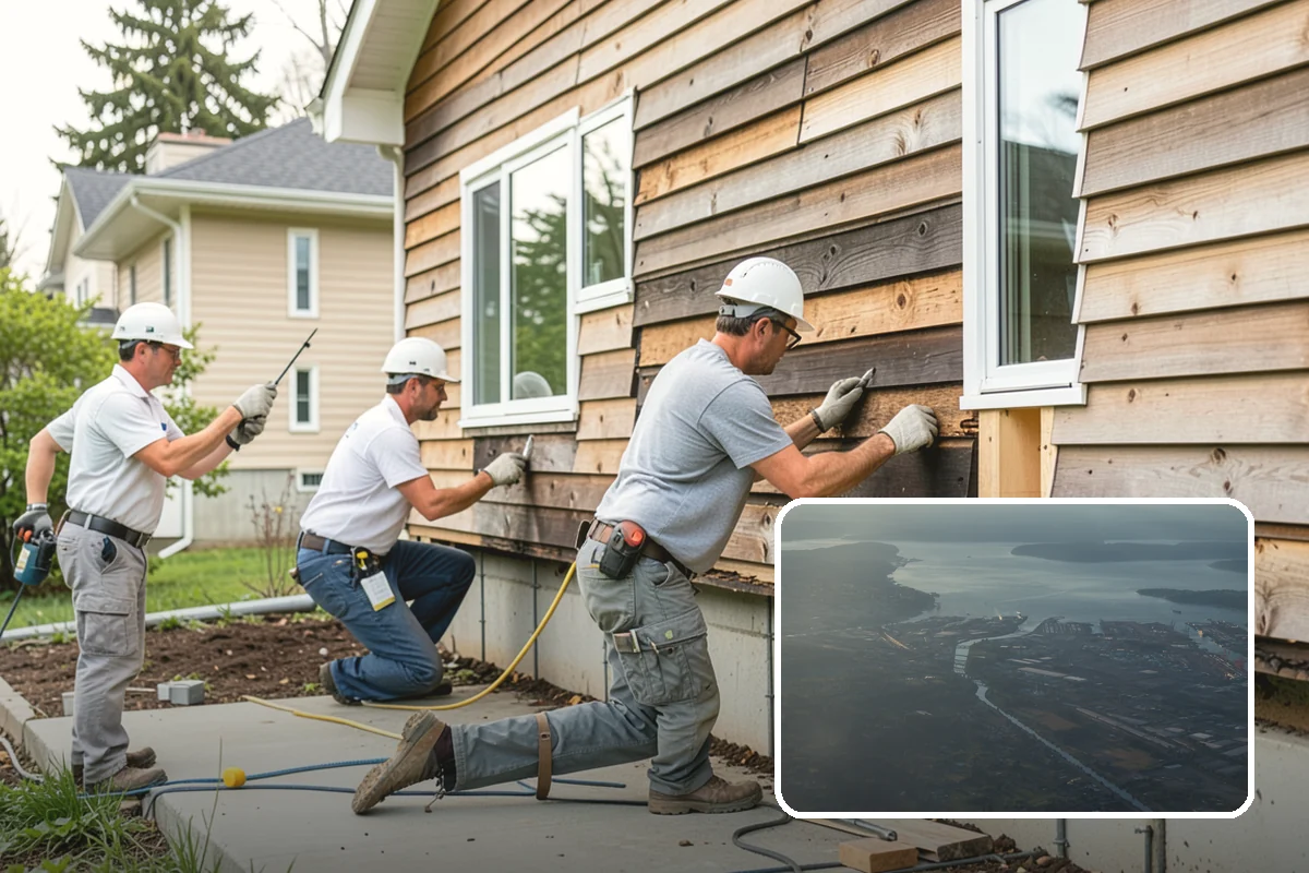 Foundation Leveling in Fife, Pierce County, WA - Floors and walls brought back toward level and true