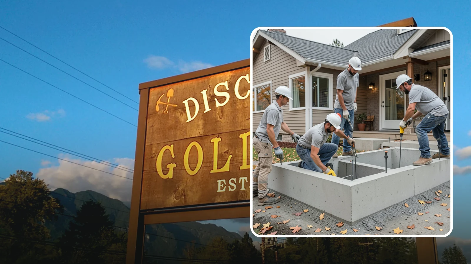 Foundation Leveling in Gold Bar, Snohomish County, WA - We relevel settled foundations to bring floors and walls back toward true and relieve the stress on your home.