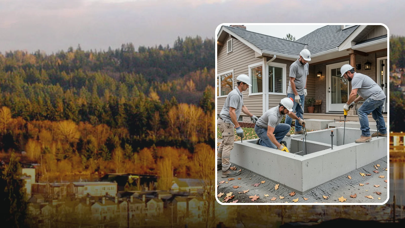 Foundation Leveling in Kenmore, King County, WA - We relevel settled foundations to bring floors and walls back toward true and relieve the stress on your home.