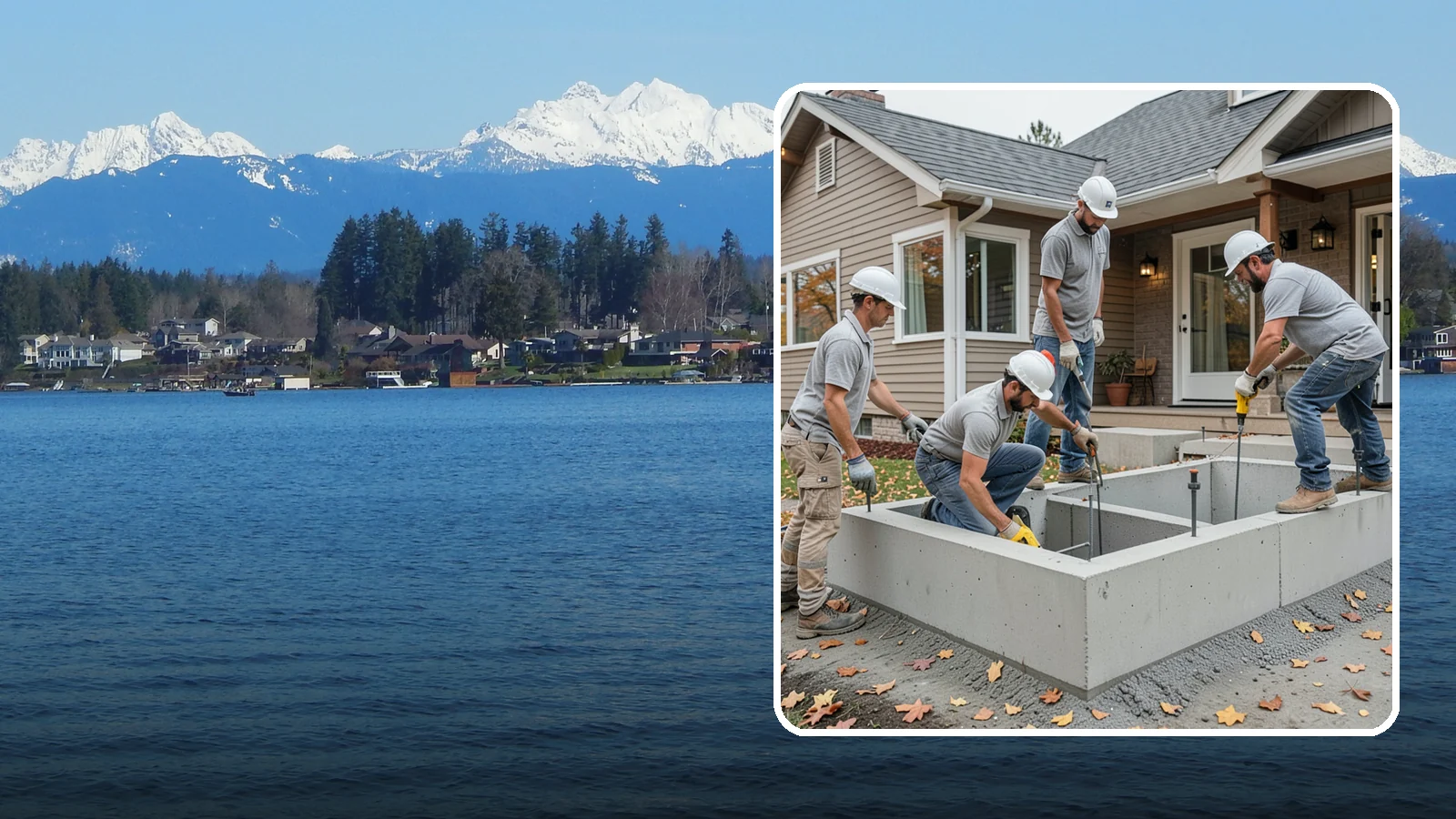 Foundation Leveling in Lake Stevens, Snohomish County, WA - We relevel settled foundations to bring floors and walls back toward true and relieve the stress on your home.