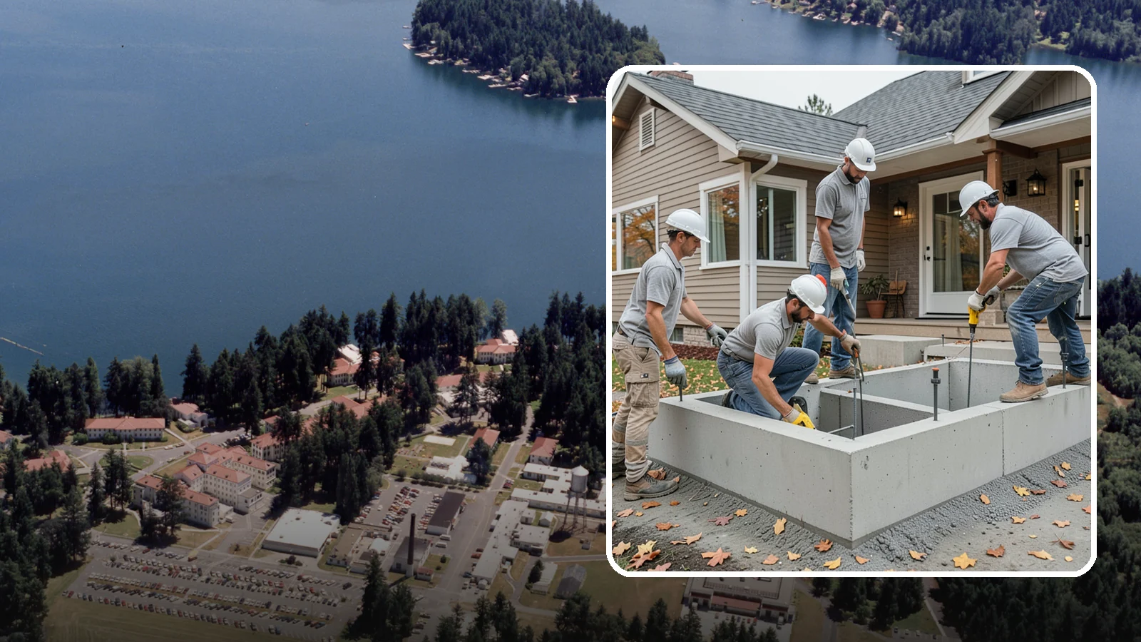 Foundation Leveling in Lakewood, Pierce County, WA - We relevel settled foundations to bring floors and walls back toward true and relieve the stress on your home.