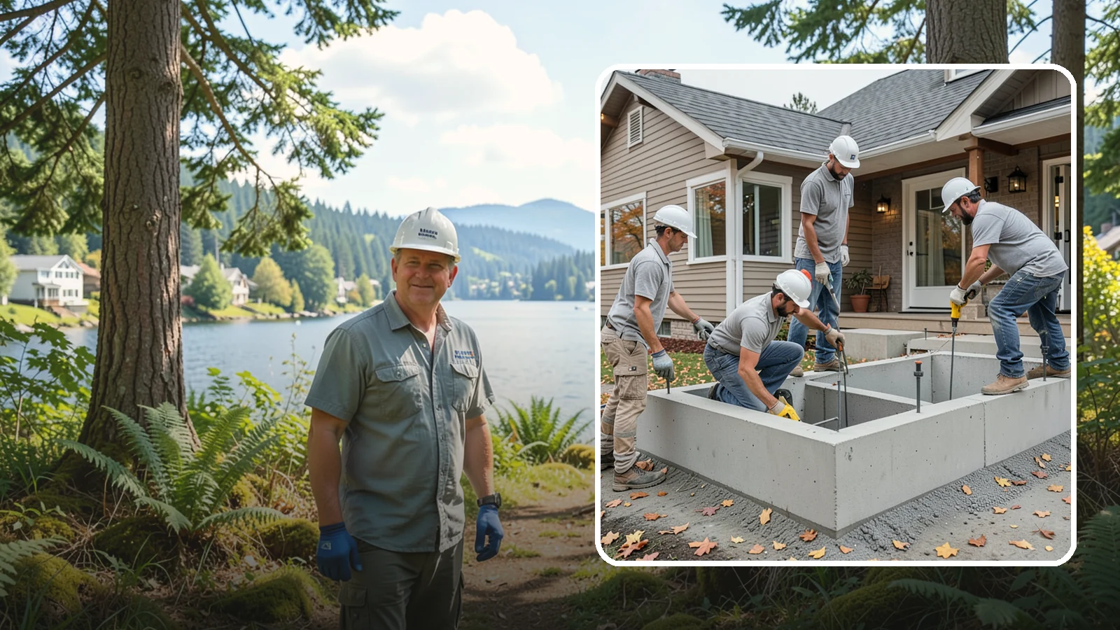 Foundation Leveling in Milton, King County, WA - We relevel settled foundations to bring floors and walls back toward true and relieve the stress on your home.