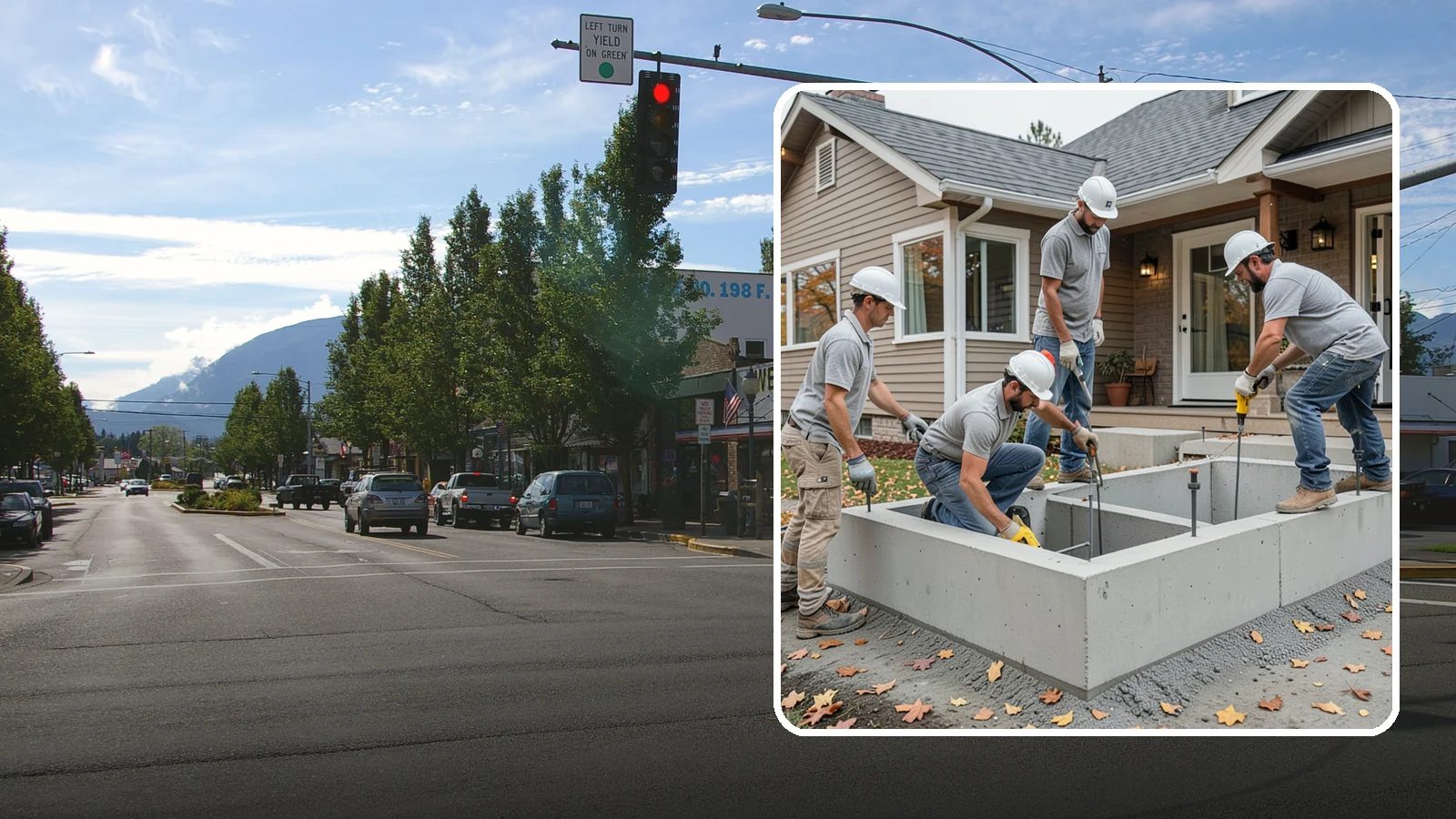 Foundation Leveling in North Bend, King County, WA - We relevel settled foundations to bring floors and walls back toward true and relieve the stress on your home.