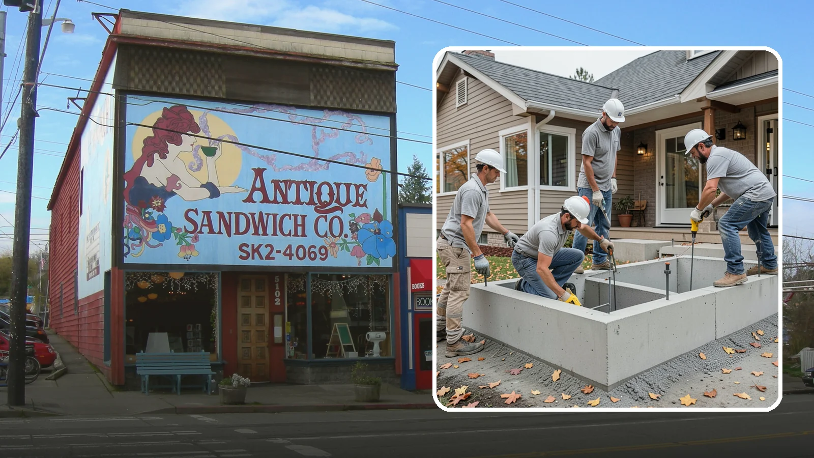 Foundation Leveling in Ruston, Pierce County, WA - We relevel settled foundations to bring floors and walls back toward true and relieve the stress on your home.