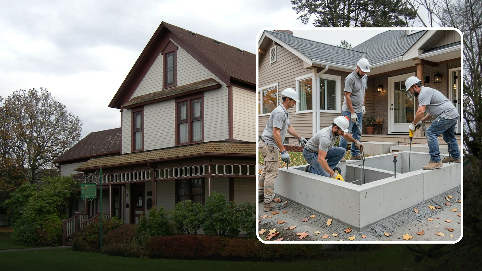 Foundation Leveling in Sumner, Pierce County, WA - We relevel settled foundations to bring floors and walls back toward true and relieve the stress on your home.