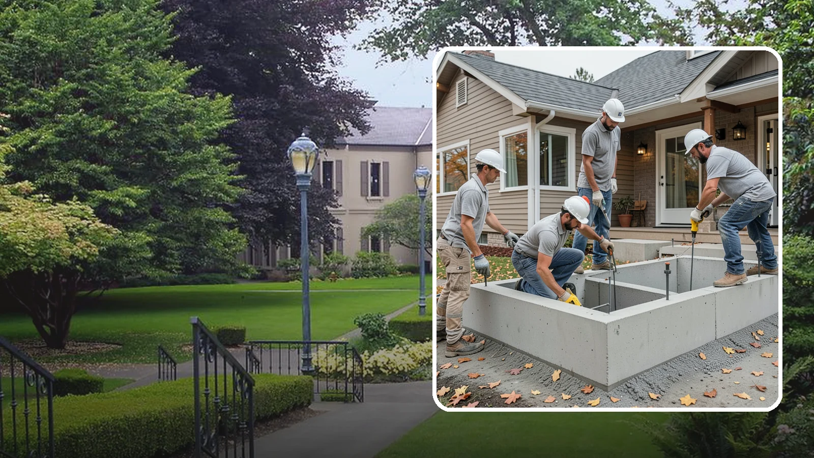 Foundation Leveling in Woodinville, King County, WA - We relevel settled foundations to bring floors and walls back toward true and relieve the stress on your home.