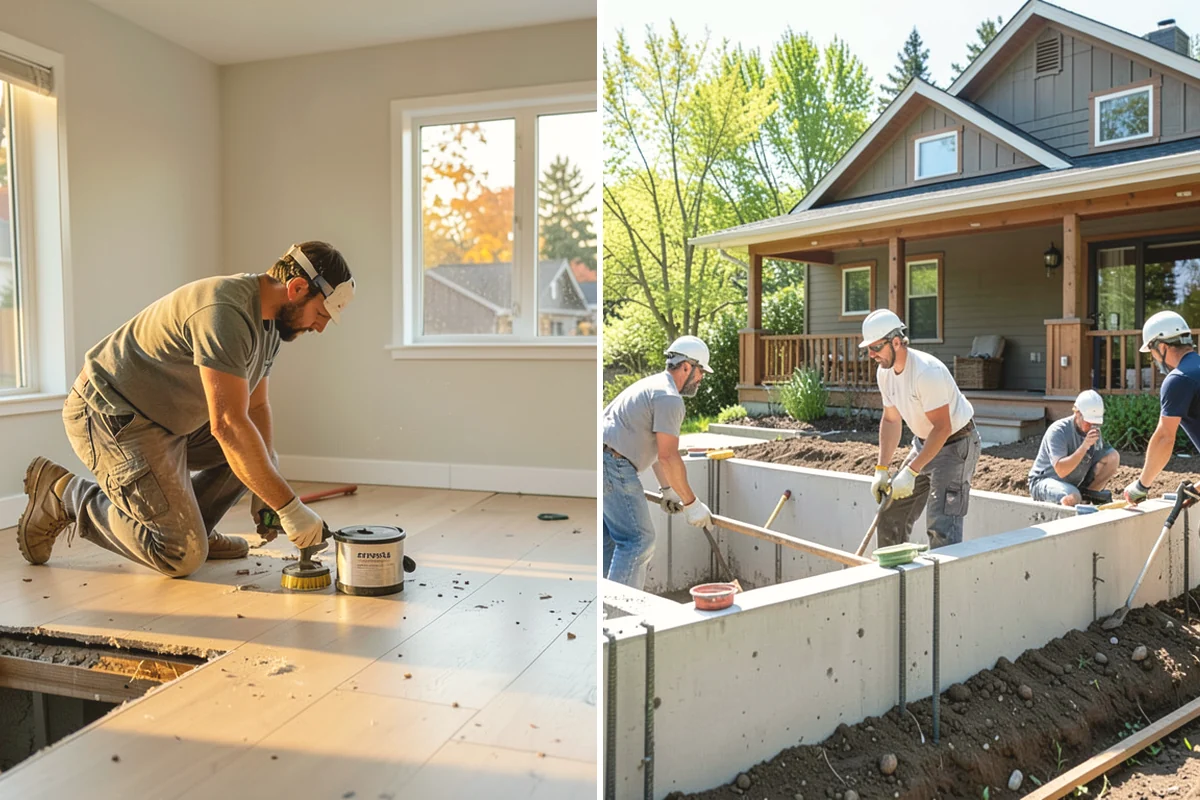Foundation Leveling in Yarrow Point, King County, WA - Survey elevations and map the settlement across the home