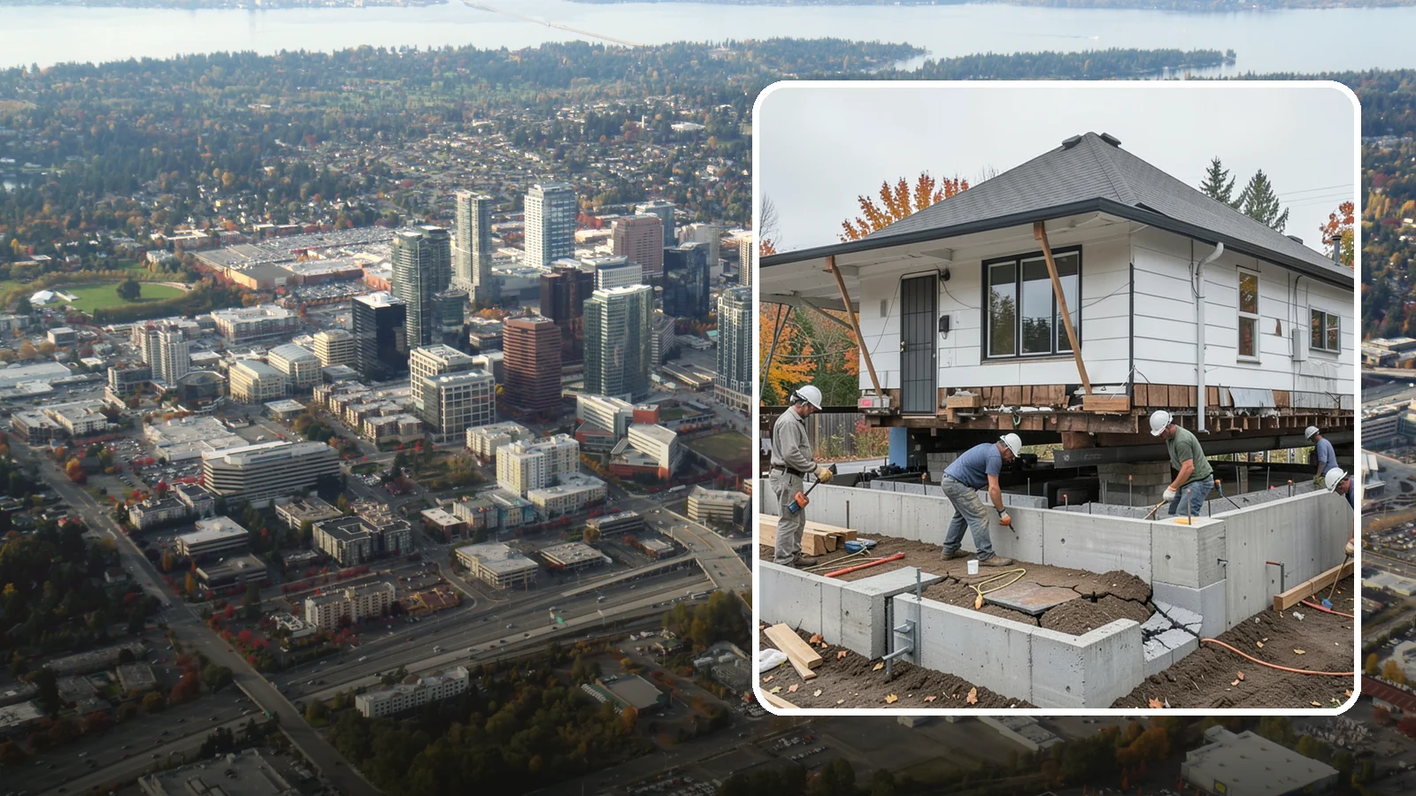 Foundation Repair in Bellevue, King County, WA - Stabilize settling, cracking, or bowing foundations before Northwest water and soil movement worsen the damage.
