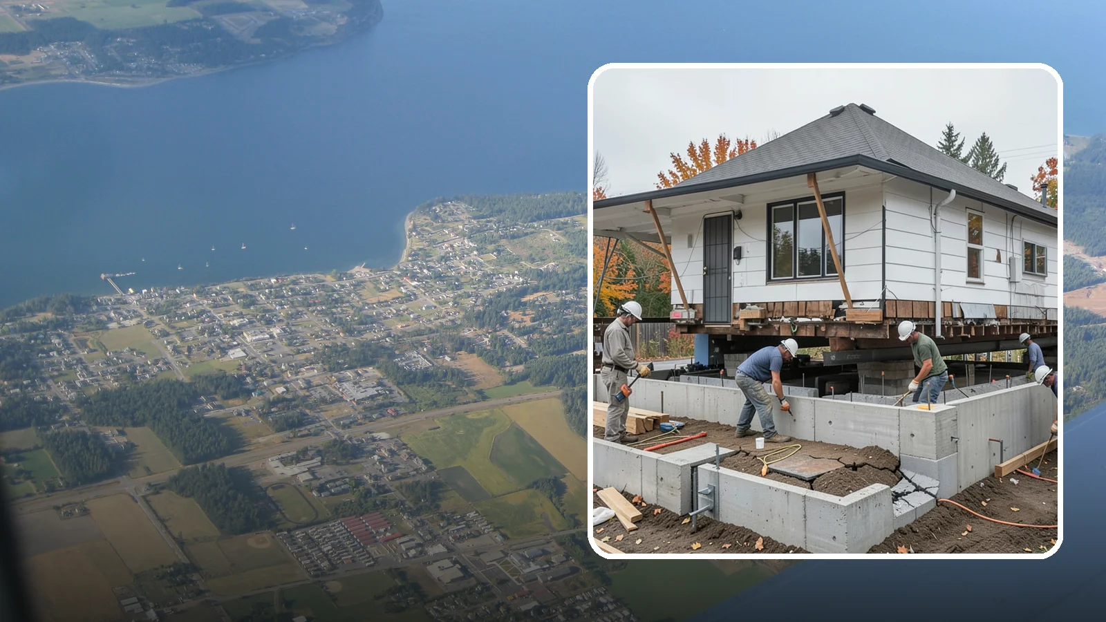 Foundation Repair in Coupeville, Island County, WA - Stabilize settling, cracking, or bowing foundations before Northwest water and soil movement worsen the damage.
