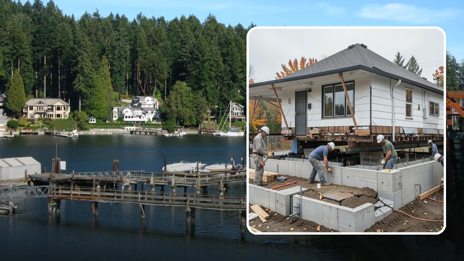 Foundation Repair in Gig Harbor, Pierce County, WA - Stabilize settling, cracking, or bowing foundations before Northwest water and soil movement worsen the damage.