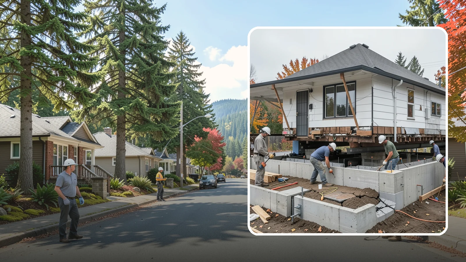 Foundation Repair in Hunts Point, King County, WA - Stabilize settling, cracking, or bowing foundations before Northwest water and soil movement worsen the damage.