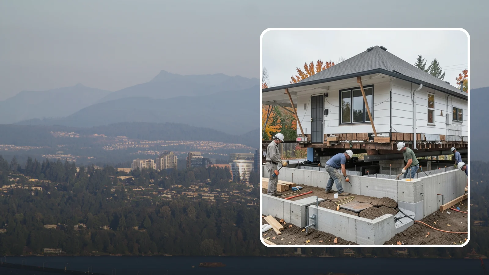 Foundation Repair in Medina, King County, WA - Stabilize settling, cracking, or bowing foundations before Northwest water and soil movement worsen the damage.