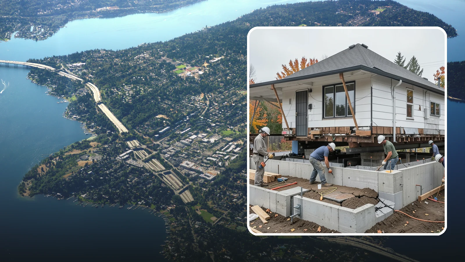 Foundation Repair in Mercer Island, King County, WA - Stabilize settling, cracking, or bowing foundations before Northwest water and soil movement worsen the damage.