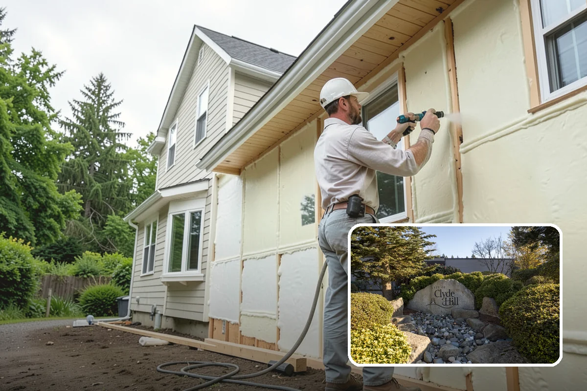 Foundation Underpinning in Clyde Hill, King County, WA - Settlement stopped by reaching competent bearing soil