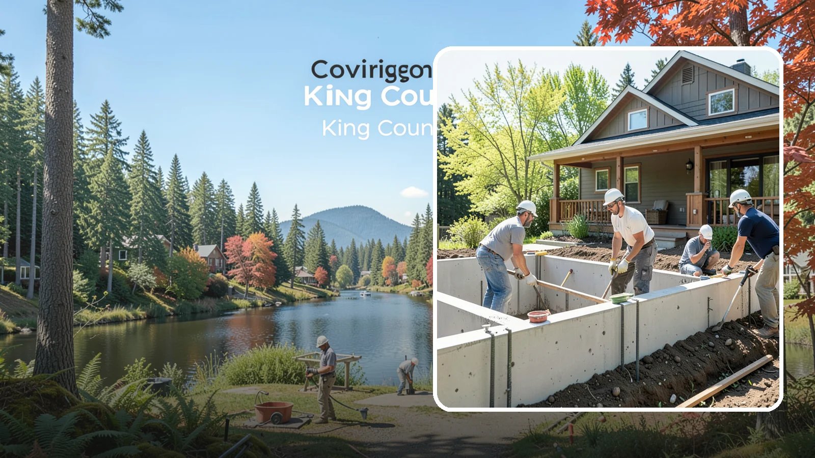 Foundation Underpinning in Covington, King County, WA - We underpin existing foundations to extend them to stronger soil and stop ongoing settlement in its tracks.