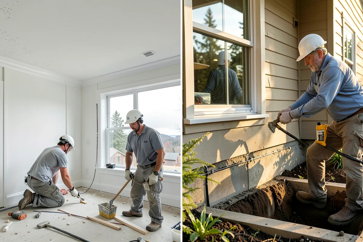 Foundation Underpinning in Enumclaw, King County, WA - Assess the settlement and confirm the underpinning design