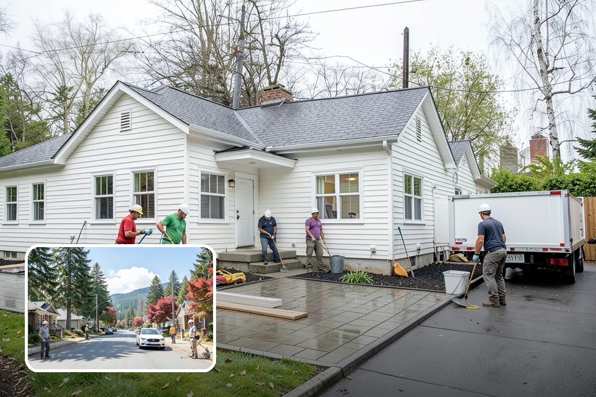 Foundation Underpinning in Hunts Point, King County, WA - Settlement stopped by reaching competent bearing soil