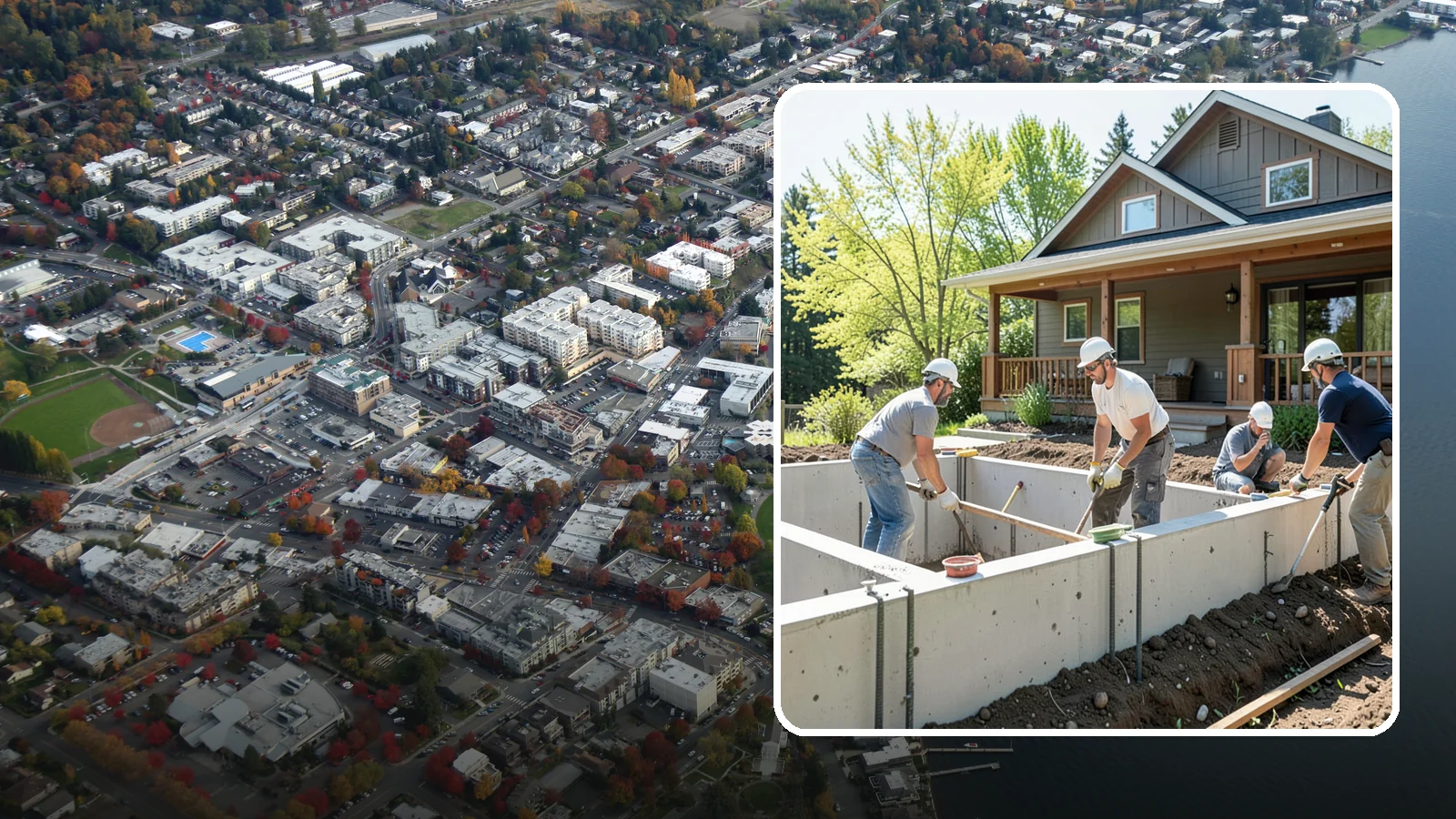 Foundation Underpinning in Kirkland, King County, WA - We underpin existing foundations to extend them to stronger soil and stop ongoing settlement in its tracks.