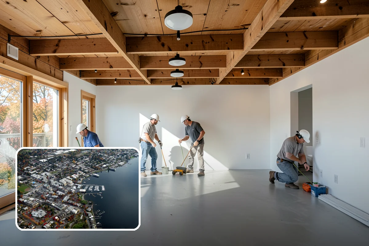 Foundation Underpinning in Kirkland, King County, WA - Settlement stopped by reaching competent bearing soil