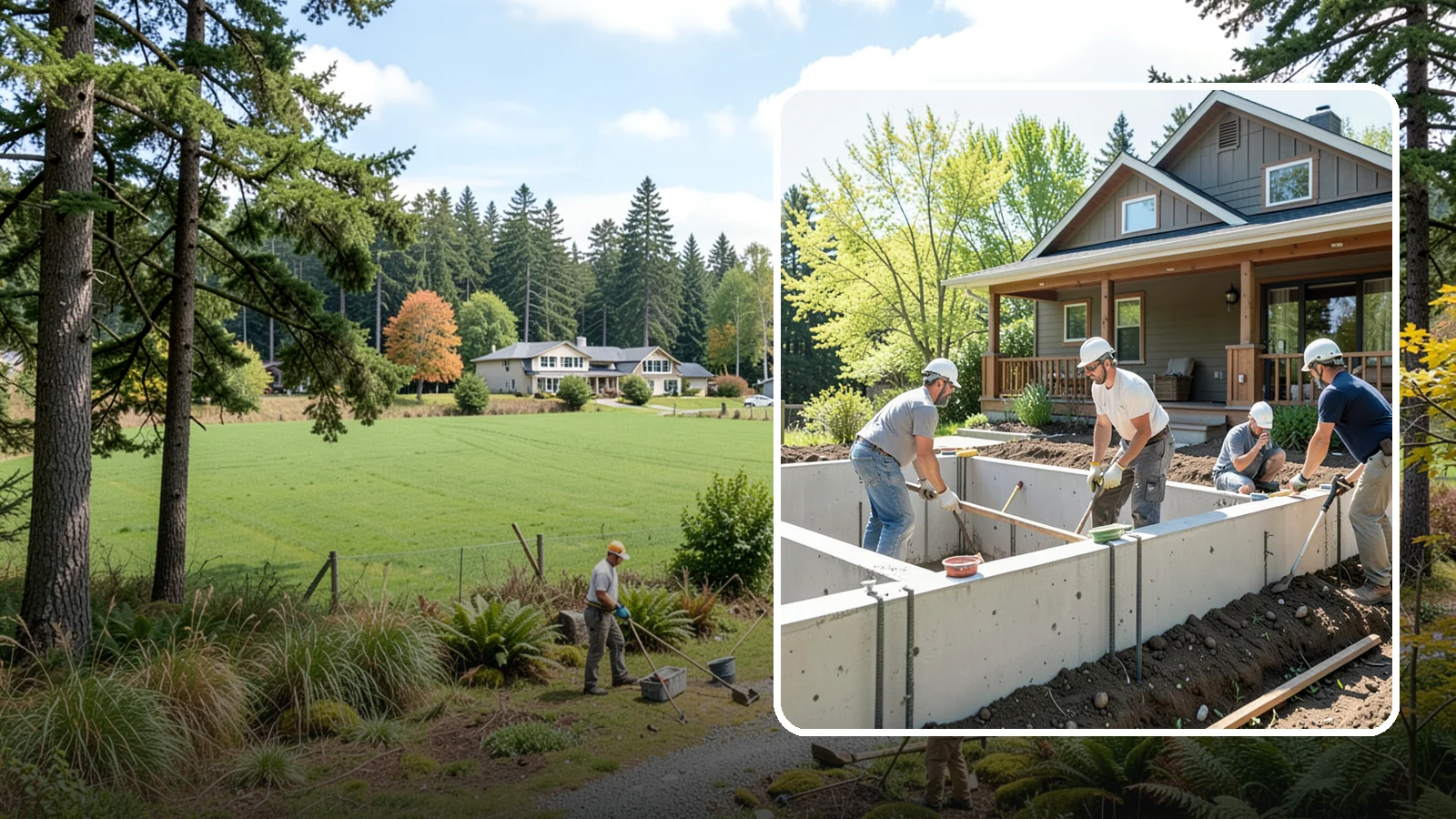 Foundation Underpinning in Lyman, Skagit County, WA - We underpin existing foundations to extend them to stronger soil and stop ongoing settlement in its tracks.