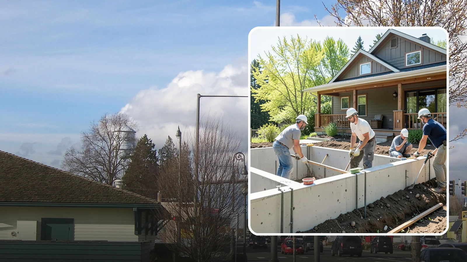 Foundation Underpinning in Marysville, Snohomish County, WA - We underpin existing foundations to extend them to stronger soil and stop ongoing settlement in its tracks.