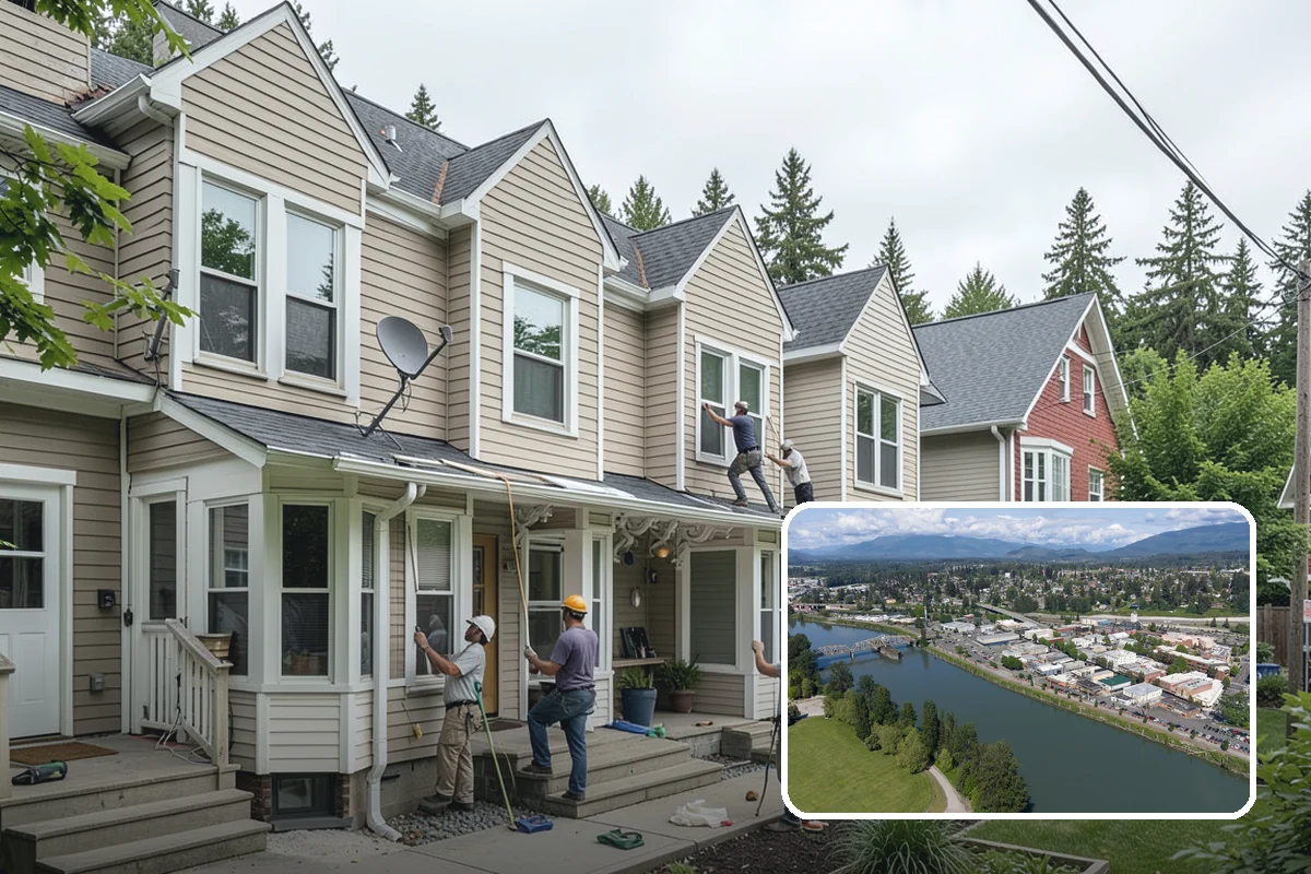 Foundation Underpinning in Mount Vernon, Skagit County, WA - Settlement stopped by reaching competent bearing soil