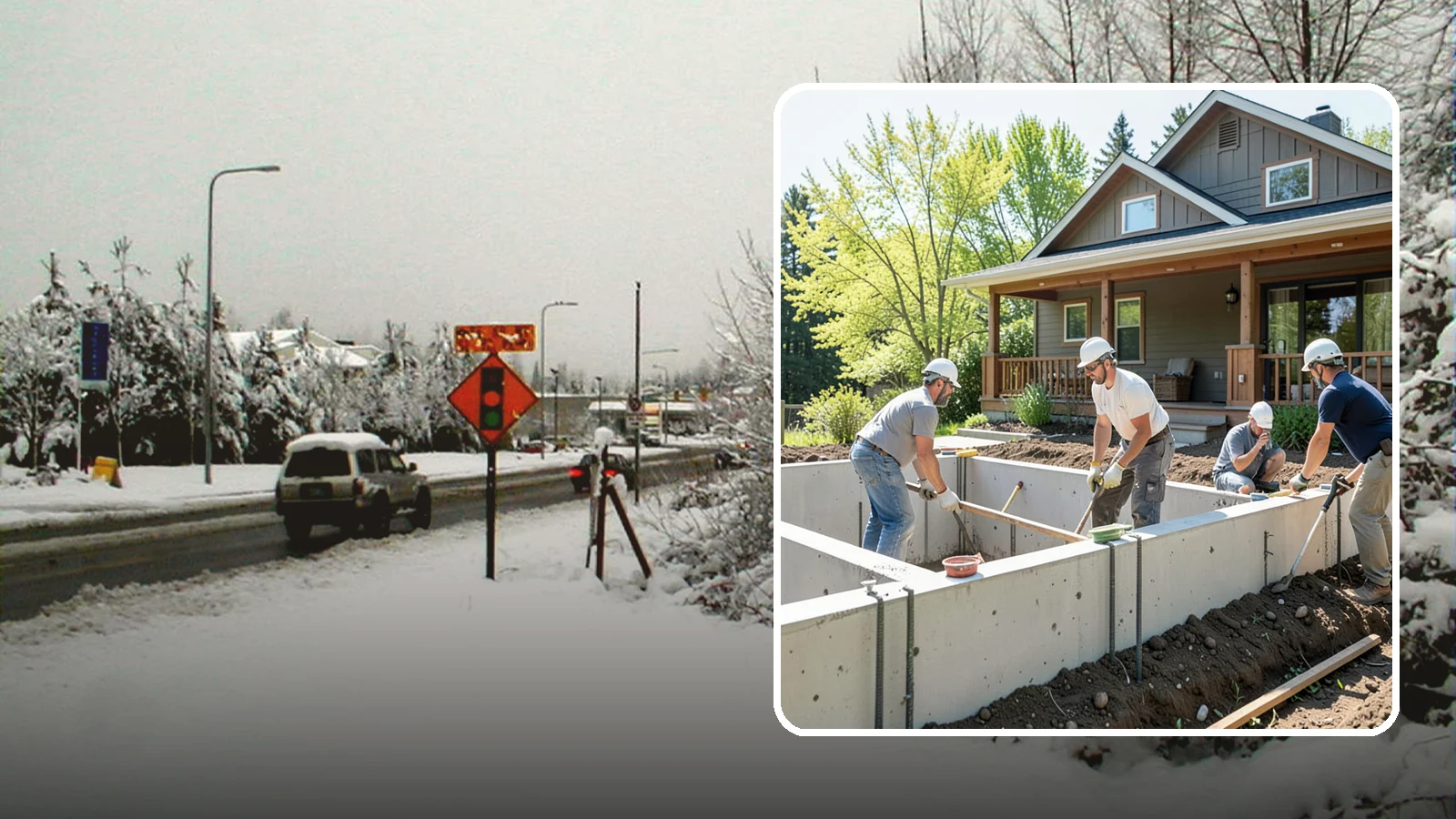 Foundation Underpinning in Newcastle, King County, WA - We underpin existing foundations to extend them to stronger soil and stop ongoing settlement in its tracks.