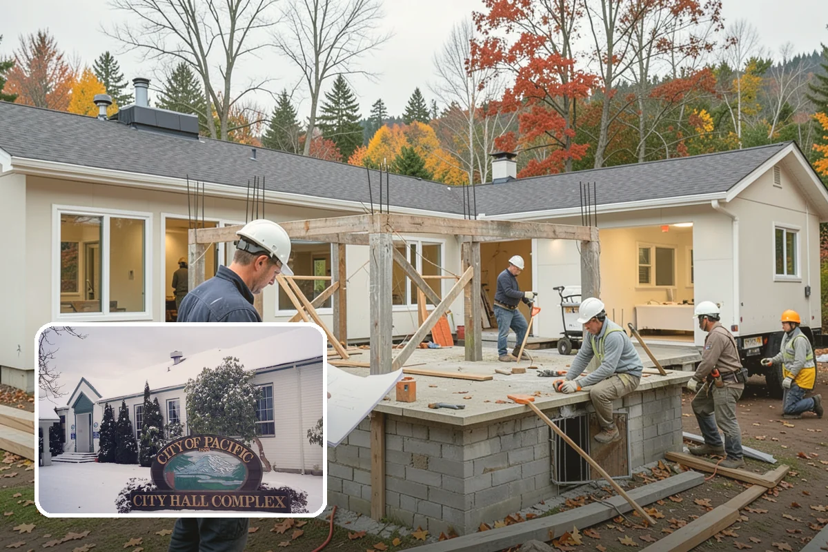 Foundation Underpinning in Pacific, King County, WA - Settlement stopped by reaching competent bearing soil