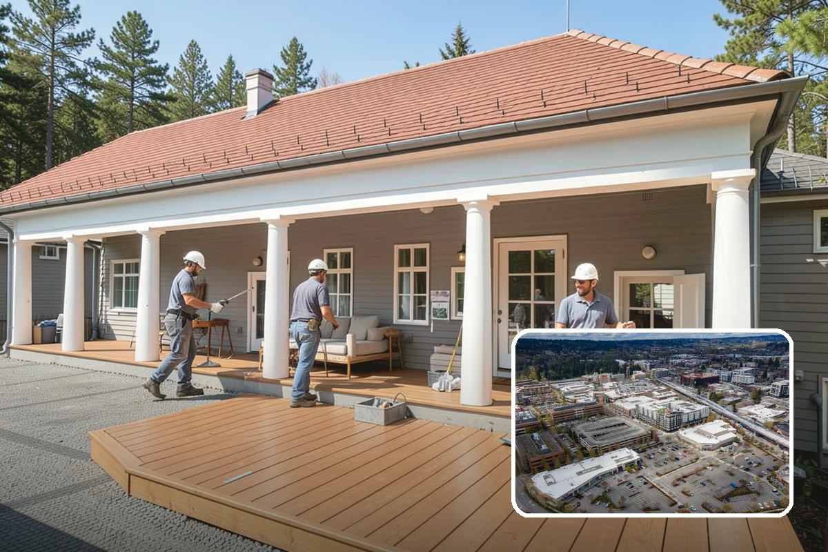 Foundation Underpinning in Redmond, King County, WA - Settlement stopped by reaching competent bearing soil