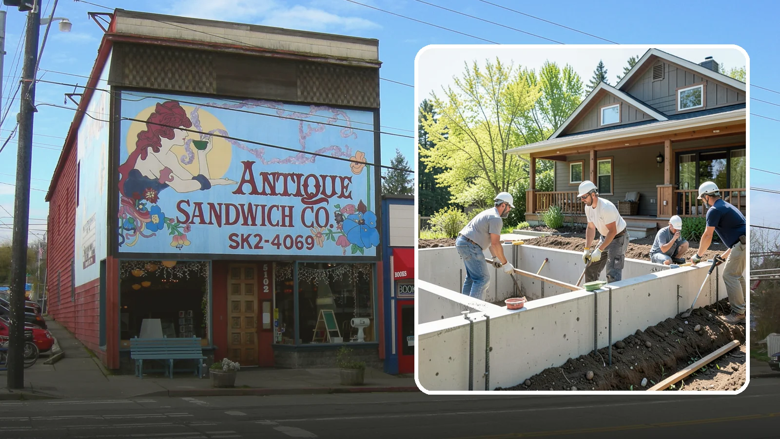 Foundation Underpinning in Ruston, Pierce County, WA - We underpin existing foundations to extend them to stronger soil and stop ongoing settlement in its tracks.