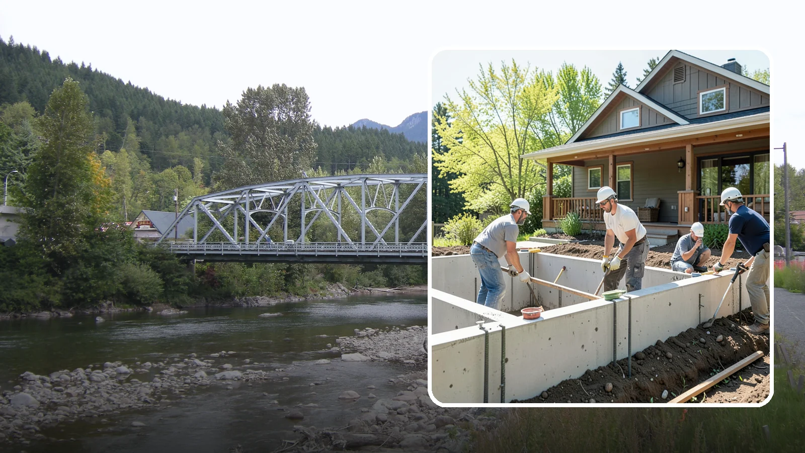 Foundation Underpinning in Skykomish, King County, WA - We underpin existing foundations to extend them to stronger soil and stop ongoing settlement in its tracks.