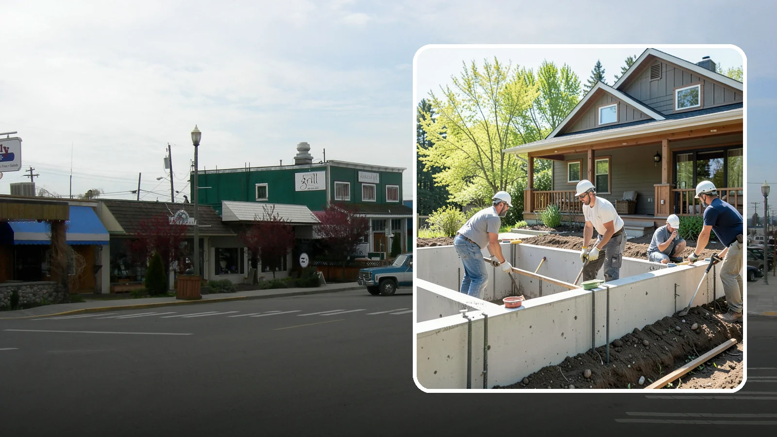 Foundation Underpinning in Stanwood, Snohomish County, WA - We underpin existing foundations to extend them to stronger soil and stop ongoing settlement in its tracks.