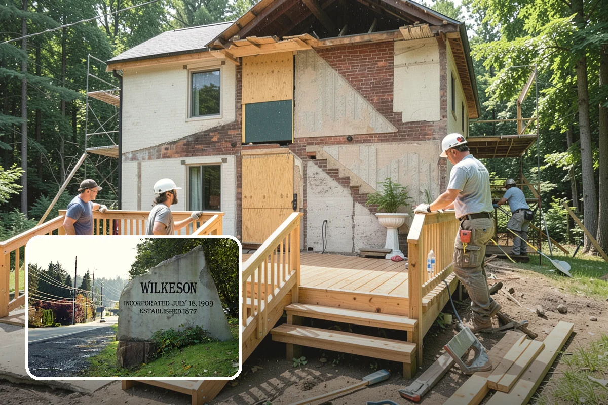 Foundation Underpinning in Wilkeson, Pierce County, WA - Settlement stopped by reaching competent bearing soil