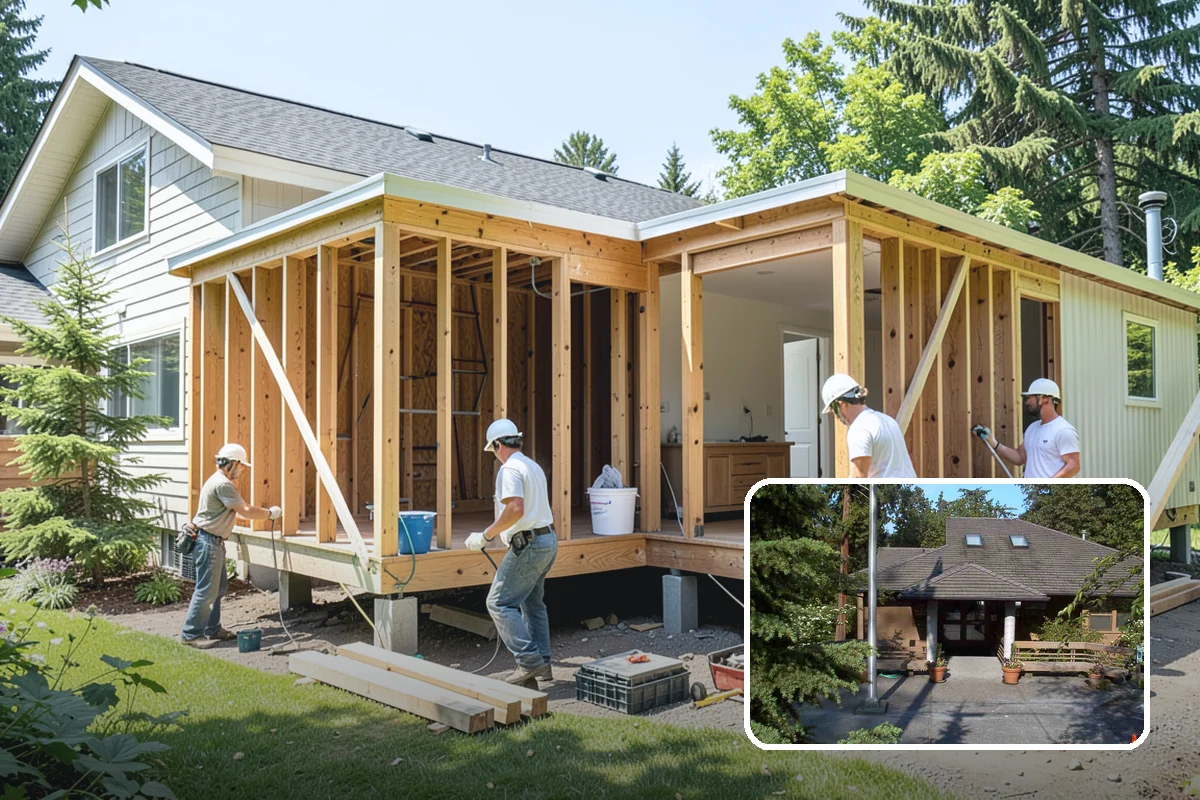 Foundation Underpinning in Yarrow Point, King County, WA - Settlement stopped by reaching competent bearing soil