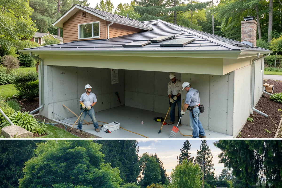 Foundation Waterproofing in Bonney Lake, Pierce County, WA - Exterior waterproofing is best tackled in drier weather when excavations stay stable, ahead of the heavy Northwest rains.