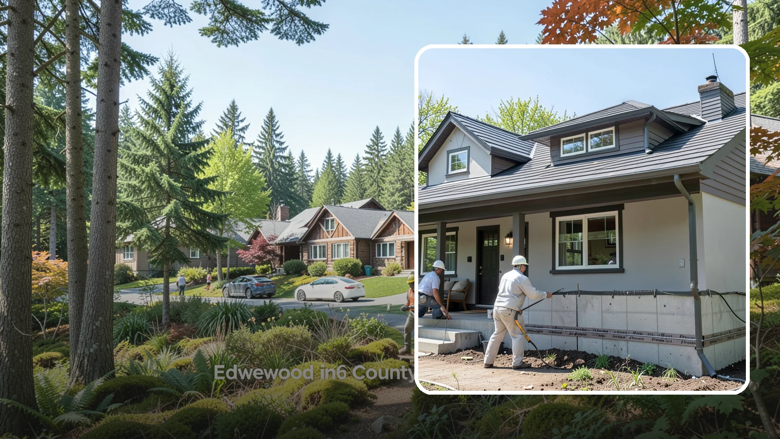 Foundation Waterproofing in Edgewood, Pierce County, WA - We waterproof foundation walls with layered barriers that keep wet Puget Sound soils from reaching the concrete.
