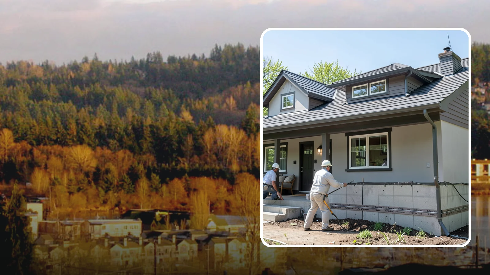 Foundation Waterproofing in Kenmore, King County, WA - We waterproof foundation walls with layered barriers that keep wet Puget Sound soils from reaching the concrete.