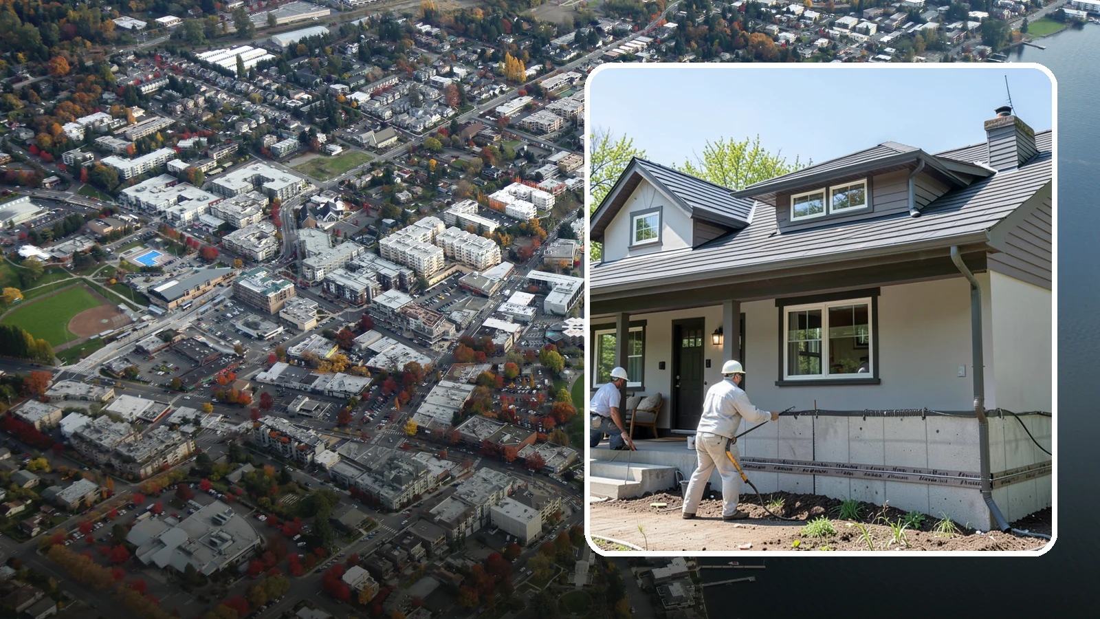 Foundation Waterproofing in Kirkland, King County, WA - We waterproof foundation walls with layered barriers that keep wet Puget Sound soils from reaching the concrete.