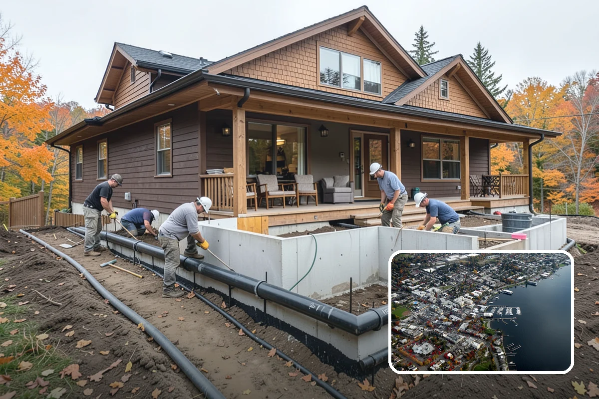 Foundation Waterproofing in Kirkland, King County, WA - A sealed exterior barrier against groundwater intrusion