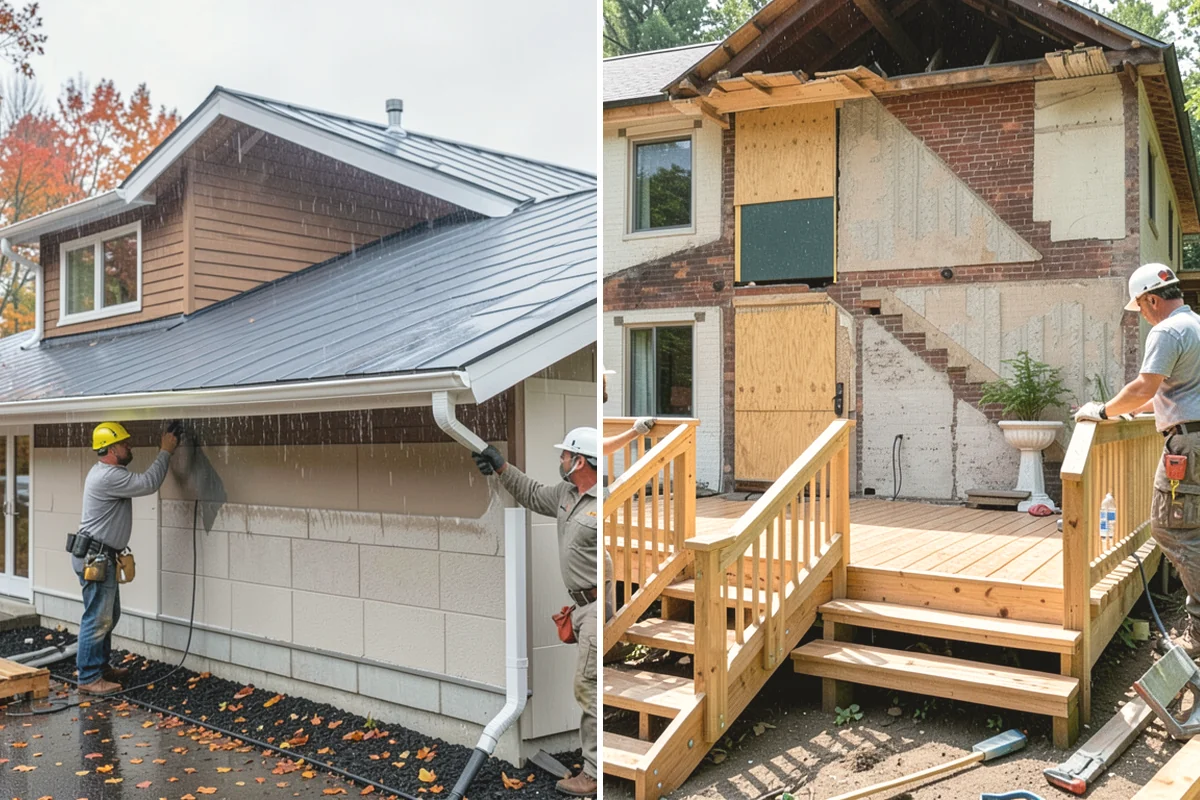 Foundation Waterproofing in La Conner, Skagit County, WA - Excavate and clean the foundation wall to bare concrete