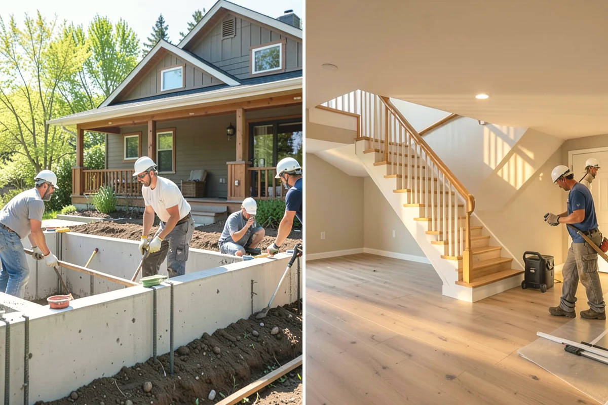 Foundation Waterproofing in Lake Stevens, Snohomish County, WA - Excavate and clean the foundation wall to bare concrete