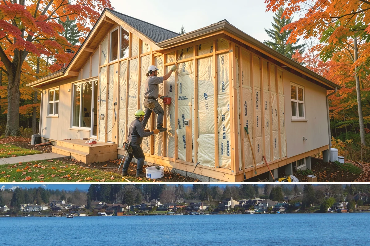 Foundation Waterproofing in Lake Stevens, Snohomish County, WA - Exterior waterproofing is best tackled in drier weather when excavations stay stable, ahead of the heavy Northwest rains.