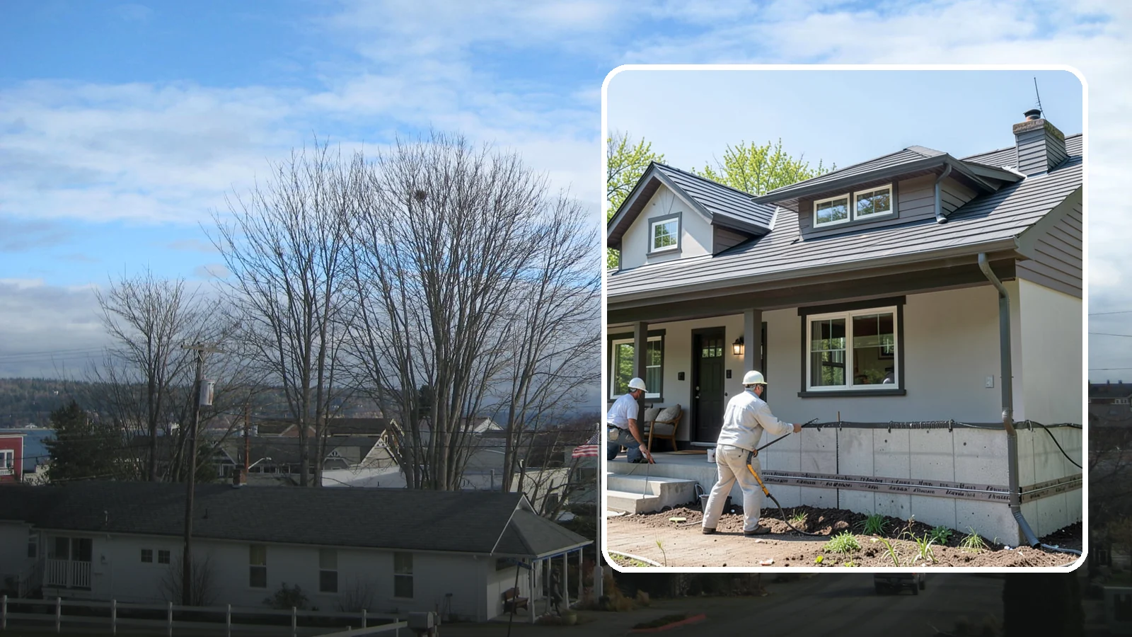 Foundation Waterproofing in Langley, Island County, WA - We waterproof foundation walls with layered barriers that keep wet Puget Sound soils from reaching the concrete.