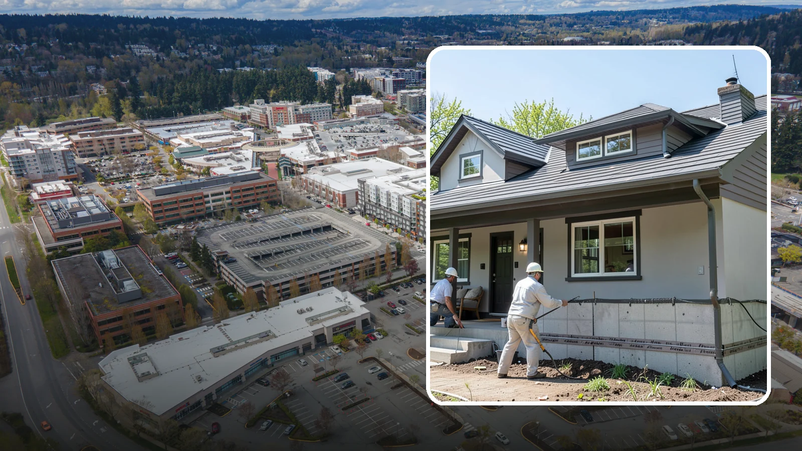 Foundation Waterproofing in Redmond, King County, WA - We waterproof foundation walls with layered barriers that keep wet Puget Sound soils from reaching the concrete.