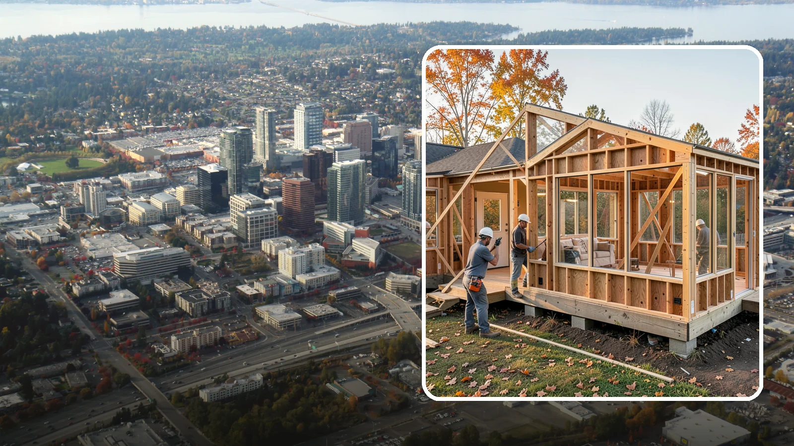 Four-Season Room Construction in Bellevue, King County, WA - A fully insulated, climate-controlled room addition usable comfortably all year.