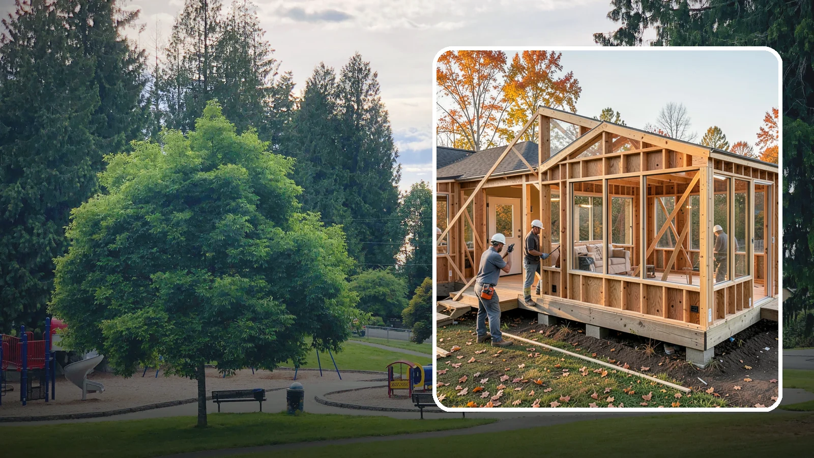 Four-Season Room Construction in Bonney Lake, Pierce County, WA - A fully insulated, climate-controlled room addition usable comfortably all year.