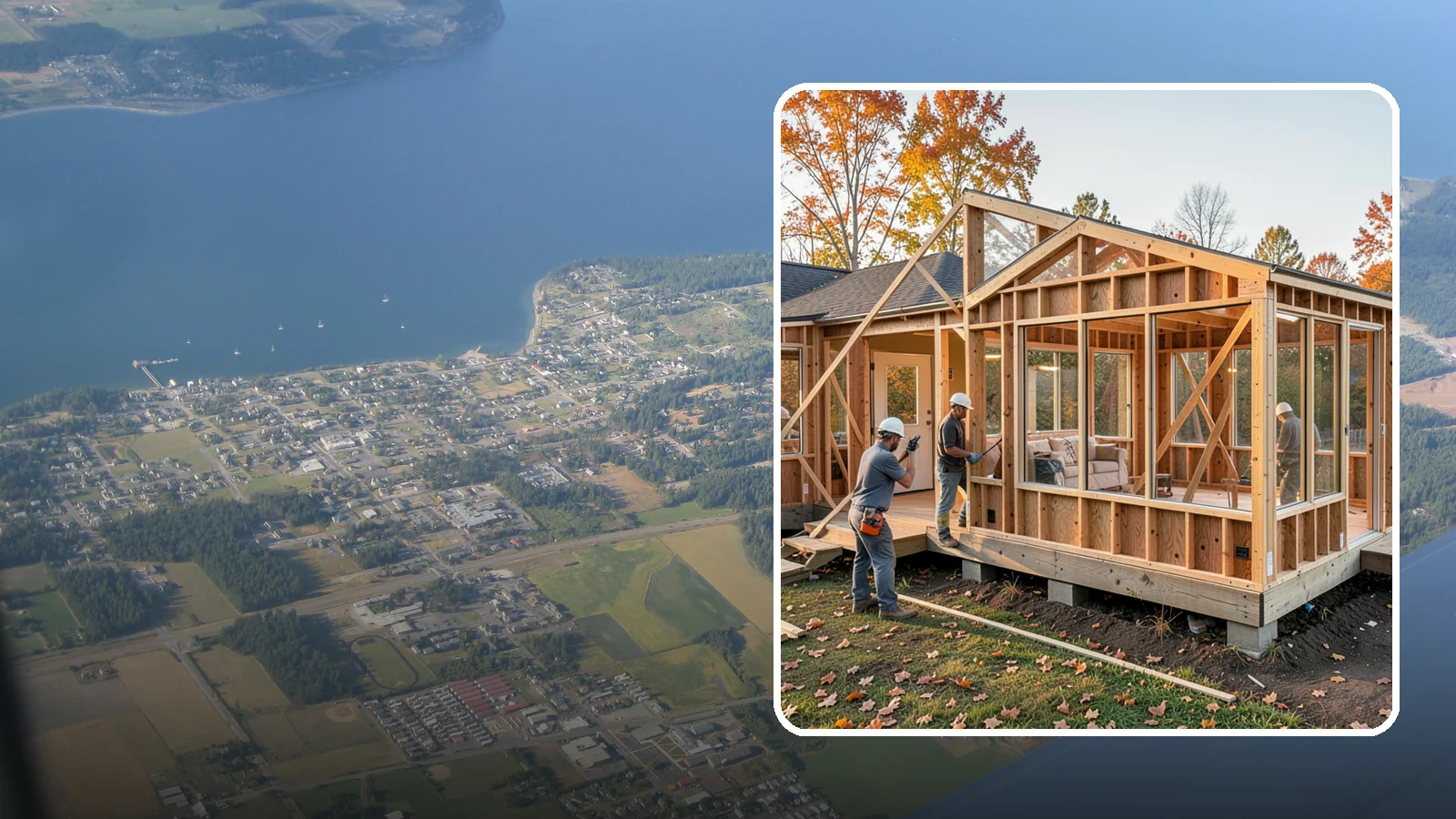 Four-Season Room Construction in Coupeville, Island County, WA - A fully insulated, climate-controlled room addition usable comfortably all year.