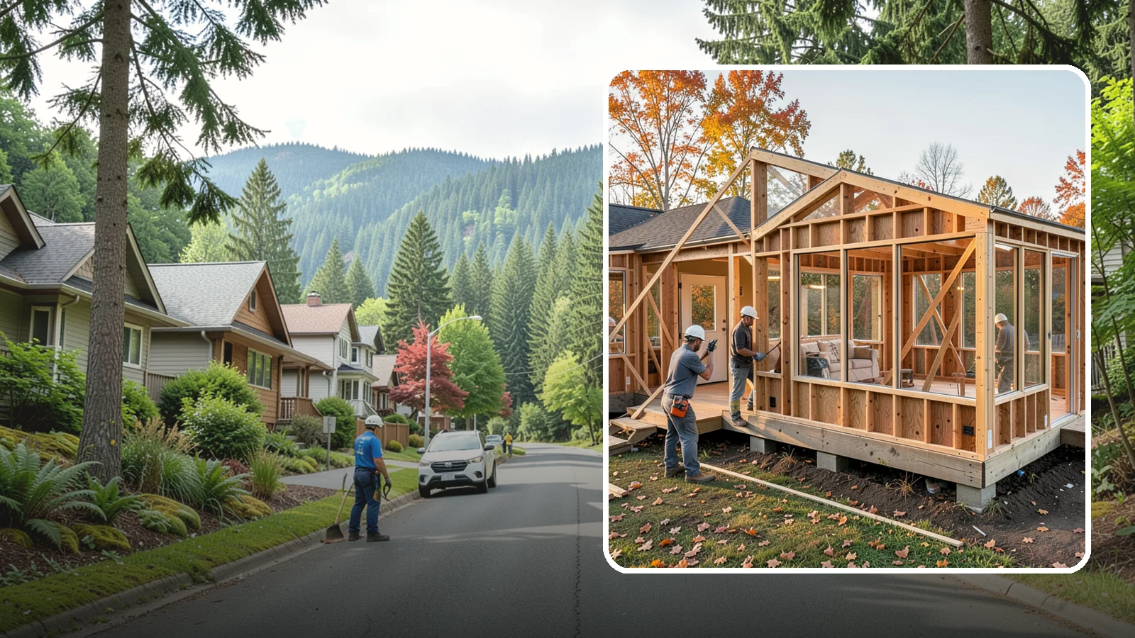 Four-Season Room Construction in Darrington, Snohomish County, WA - A fully insulated, climate-controlled room addition usable comfortably all year.