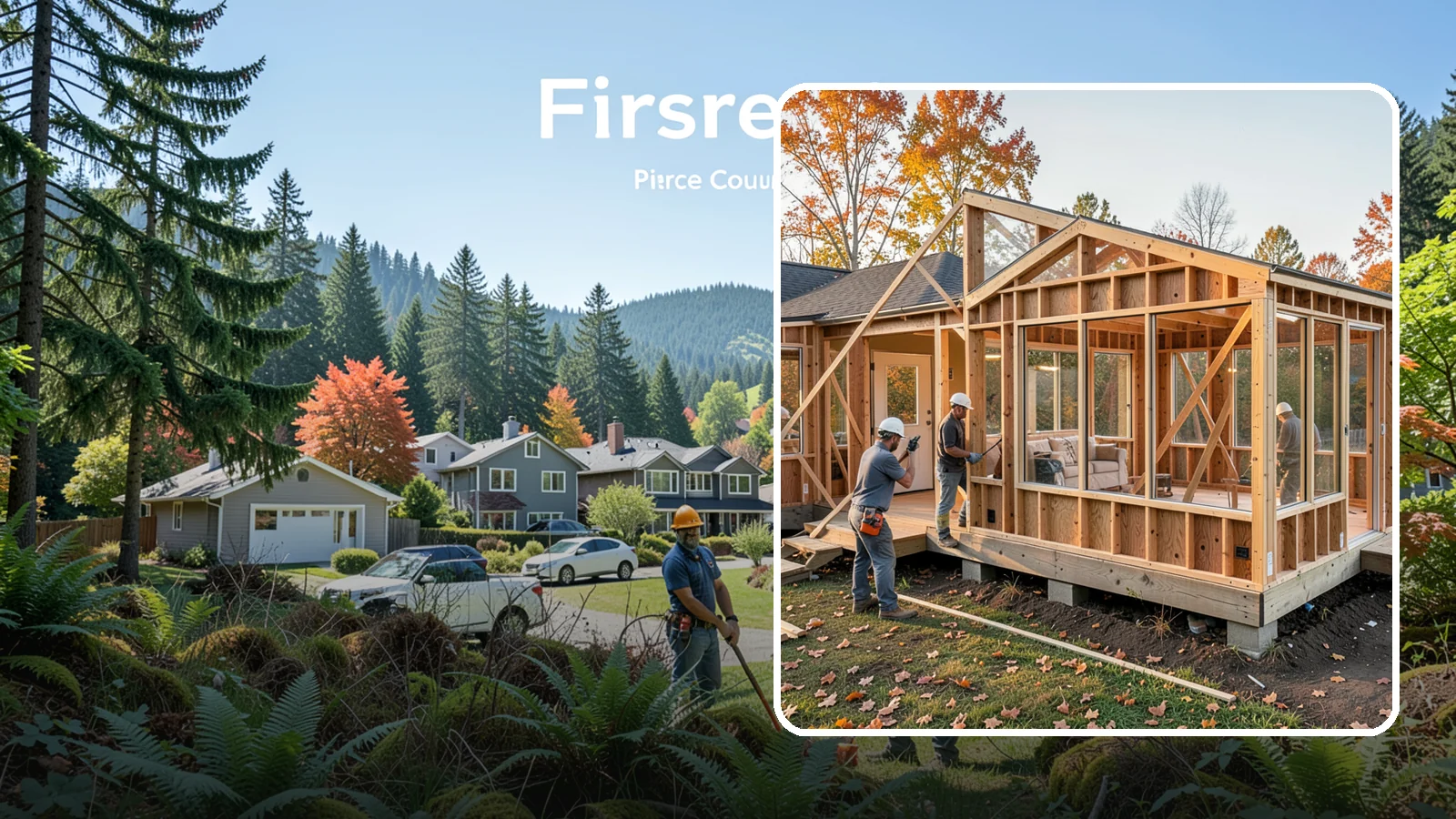 Four-Season Room Construction in Fircrest, Pierce County, WA - A fully insulated, climate-controlled room addition usable comfortably all year.